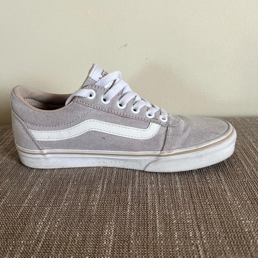 Vans Women’s Tan Old Skool Canvas Sneakers - Picture 5 of 9